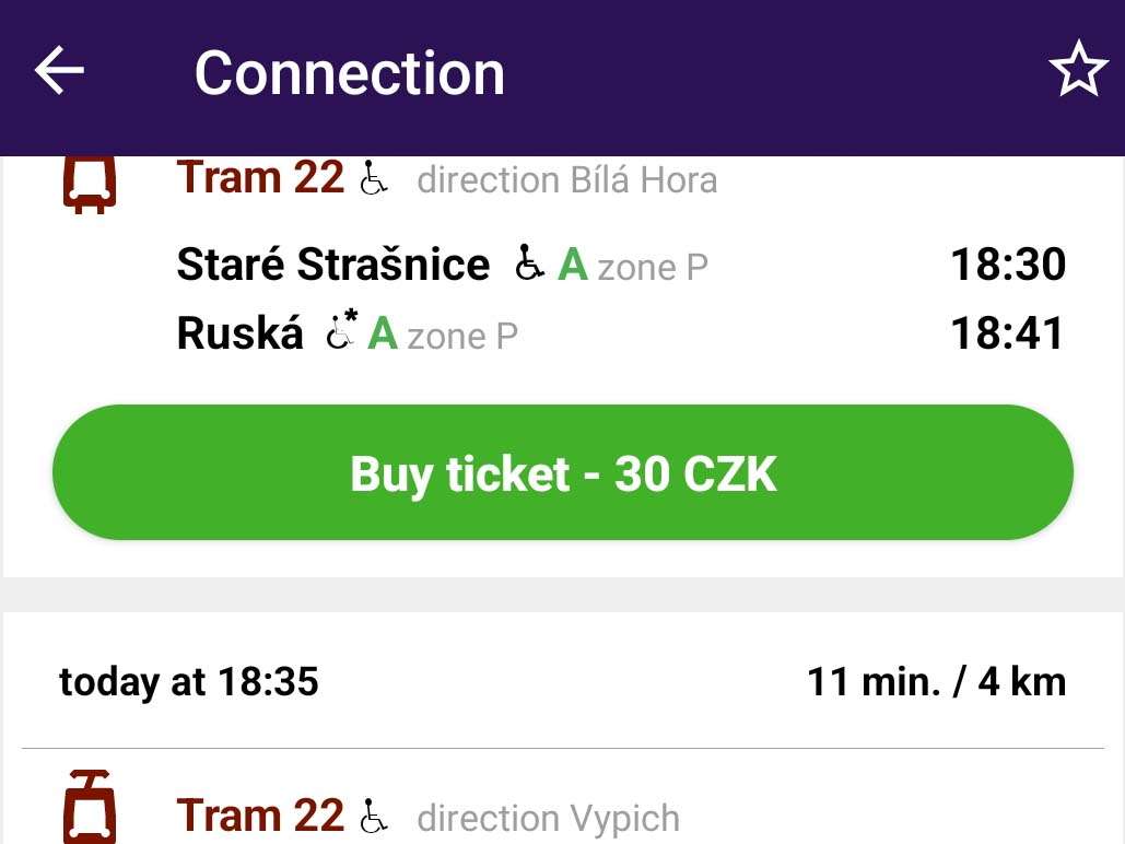 PID App Trasporto pubblico a Praga